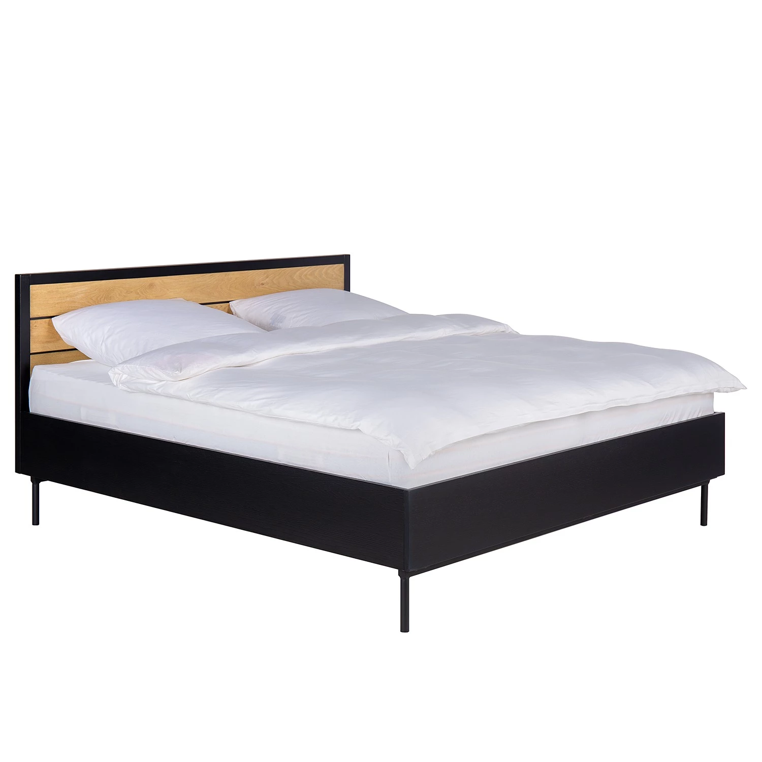 Studio Copenhagen Lit Xavi - Placage en bois véritable - Chêne / Chêne noir 1 Studio Copenhagen Lit Xavi - Placage en bois véritable - Chêne / Chêne noir