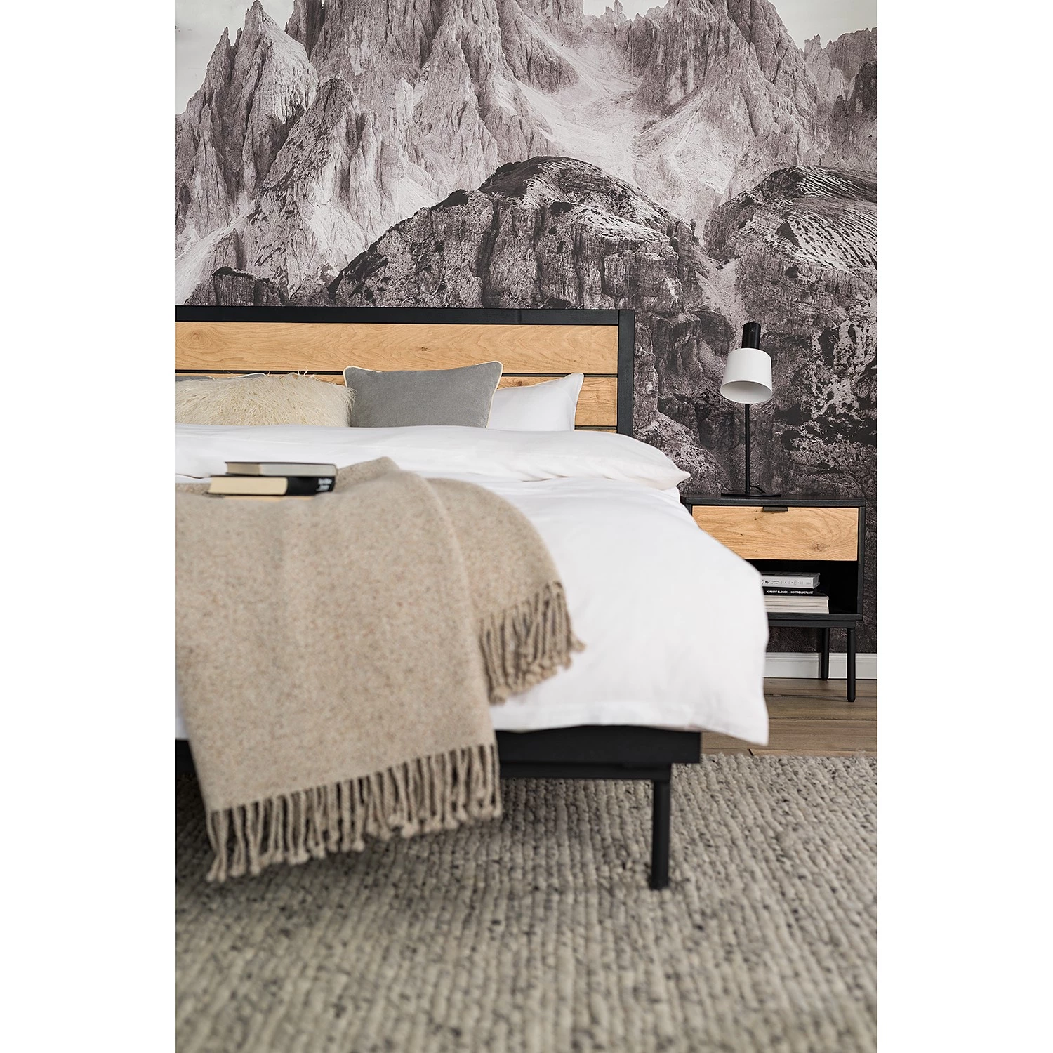 Studio Copenhagen Lit Xavi - Placage en bois véritable - Chêne / Chêne noir 10 Studio Copenhagen Lit Xavi - Placage en bois véritable - Chêne / Chêne noir – Image 10