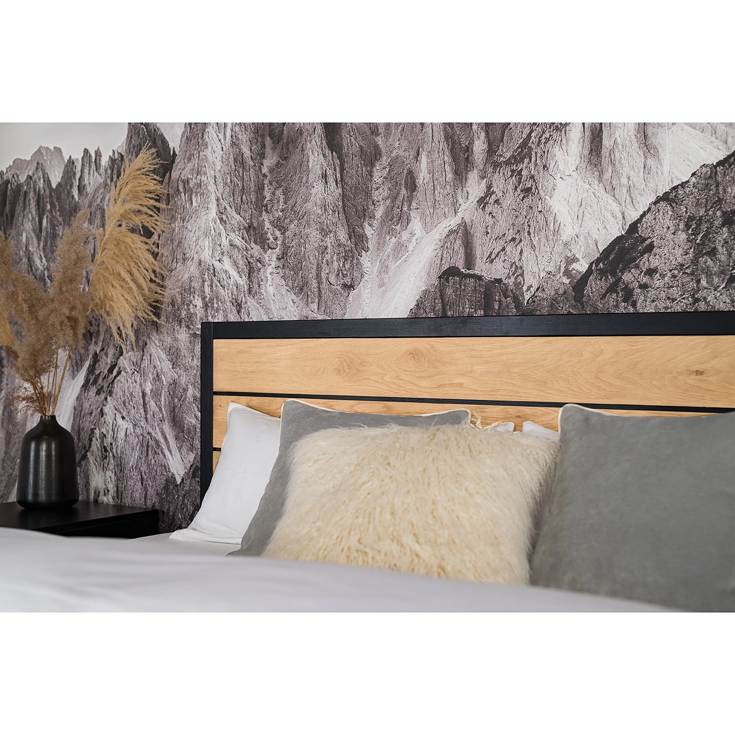 Studio Copenhagen Lit Xavi - Placage en bois véritable - Chêne / Chêne noir 11 Studio Copenhagen Lit Xavi - Placage en bois véritable - Chêne / Chêne noir – Image 11