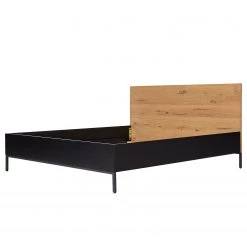 Studio Copenhagen Lit Flox - Placage en bois véritable - Chêne / Noir -Lits & literie Soldes 1000218129 210729 12121800004 DETAILS P000000001000218129