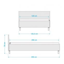 Meise.möbel Lit capitonné Lima - 120 x 200cm 9 Meise.möbel Lit capitonné Lima - 120 x 200cm -Lits & literie Soldes 1000218283 200708 06194100039 SKETCH DETAILS P000000001000218283 sketch