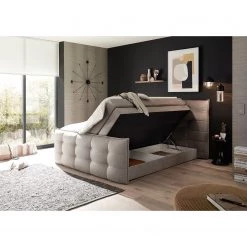 Loftscape Lit boxspring Westside - Gris -Lits & literie Soldes 1000218474 200724 14012000013 MOOD DETAILS P000000001000218474 mood