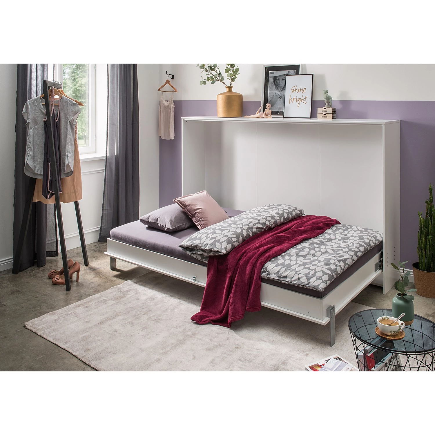 Wimex Lit escamotable Juist I - Blanc - Hauteur : 134 cm 2 Wimex Lit escamotable Juist I - Blanc - Hauteur : 134 cm – Image 2