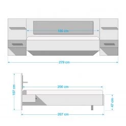 Rauch Orange Lit Boston-Extra - Gris 24 Rauch Orange Lit Boston-Extra - Gris -Lits & literie Soldes 1000220786 200814 10223800056 SKETCH DETAILS P000000001000220786 sketch
