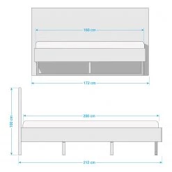 Ars Natura Lit en bois massif Kapra - 160 x 200cm 33 Ars Natura Lit en bois massif Kapra - 160 x 200cm -Lits & literie Soldes 1000222295 210702 09092000070 SKETCH DETAILS P000000001000222295 sketch