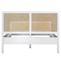 Ars manufacti Lit en rotin Vinar - Blanc - 140 x 200cm -Lits & literie Soldes 1000222883 201106 10274300019 DETAILS P000000001000222883
