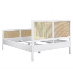 Ars manufacti Lit en rotin Vinar - Blanc - 140 x 200cm -Lits & literie Soldes 1000222883 201106 10274500020 DETAILS P000000001000222883