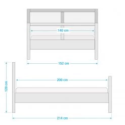 Ars manufacti Lit en rotin Vinar - Blanc - 140 x 200cm -Lits & literie Soldes 1000222883 201106 10274900021 SKETCH DETAILS P000000001000222883 sketch