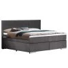 Cotta Lit boxspring Wellton - Gris foncé - 140 x 200cm