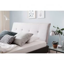 Meise.möbel Lit simple Boston III - Anthracite / Gris clair - Largeur : 187 cm - Forme en U -Lits & literie Soldes 1000224780 200918 13320000192 MOOD DETAILS P000000001000224780 mood