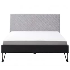 Meise.möbel Lit simple Boston I - Anthracite / Gris clair - Largeur : 185 cm - Forme en U -Lits & literie Soldes 1000224783 200918 13320100230 DETAILS P000000001000224783