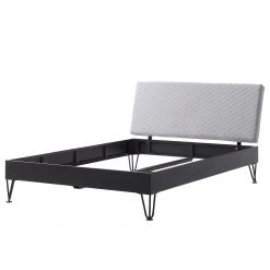 Meise.möbel Lit simple Boston I - Anthracite / Gris clair - Largeur : 185 cm - Forme en U -Lits & literie Soldes 1000224783 200918 13320200232 DETAILS P000000001000224783