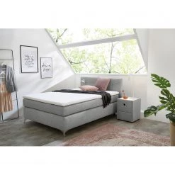 Loftscape Lit boxspring Dresher - Gris lumineux - 140 x 200cm -Lits & literie Soldes 1000226327 201110 12581500006 MOOD DETAILS P000000001000226327 mood