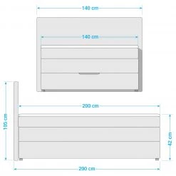 Loftscape Lit boxspring Springerville - Gris lumineux -Lits & literie Soldes 1000229628 210721 08451400018 SKETCH DETAILS P000000001000229628 sketch