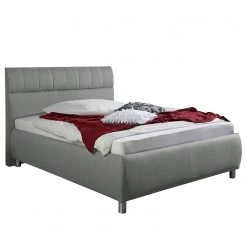 Loftscape Lit capitonné Hartwood - Gris lumineux - 140 x 200cm