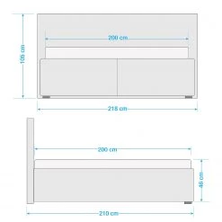 Loftscape Lit capitonné Springville - Gris lumineux - 200 x 200cm -Lits & literie Soldes 1000230509 210720 07115300031 SKETCH DETAILS P000000001000230509 sketch