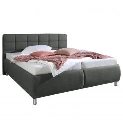 Loftscape Lit capitonné Beeston Hill - Gris foncé - 200 x 200cm