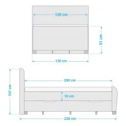 Loftscape Lit boxspring Noble County - Gris lumineux - 120 x 200cm -Lits & literie Soldes 1000234025 201214 17034200126 SKETCH DETAILS P000000001000234025 sketch