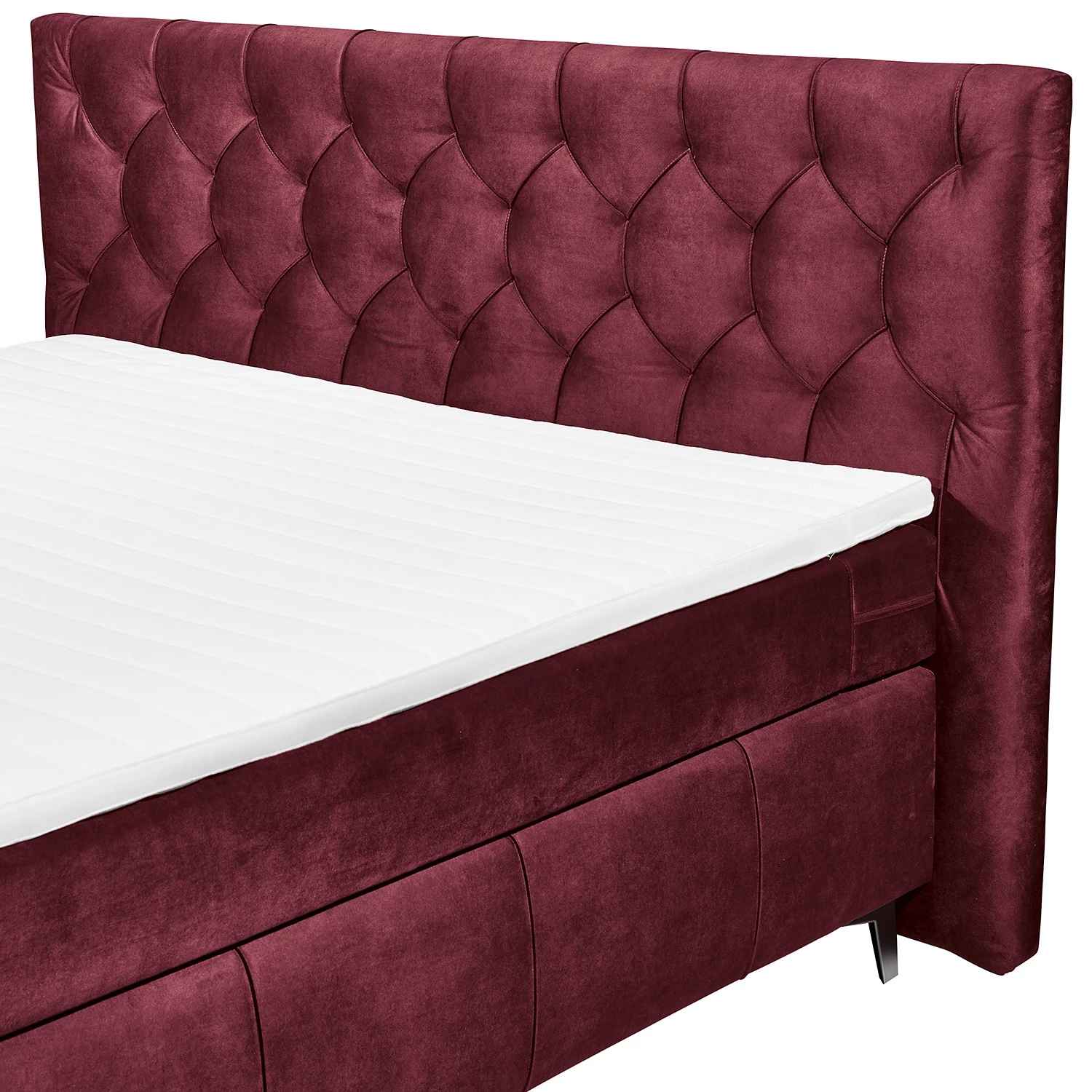 Loftscape Lit boxspring Nestier - Rouge bourgogne 3 Loftscape Lit boxspring Nestier - Rouge bourgogne â Image 3