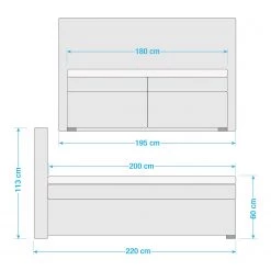 Loftscape Lit boxspring Mazille - Graphite 21 Loftscape Lit boxspring Mazille - Graphite -Lits & literie Soldes 1000235440 201222 15492500213 SKETCH DETAILS P000000001000235440 sketch