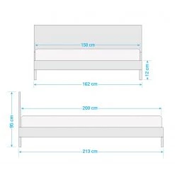 Studio Copenhagen Lit Canee - Cannage / Placage en bois véritable - Naturel / Chêne noir -Lits & literie Soldes 1000242174 210831 13020000049 SKETCH DETAILS P000000001000242174 sketch