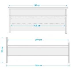 Maison Belfort Lit Venelles - 180 x 200cm -Lits & literie Soldes 1000243811 210623 08380000040 SKETCH DETAILS P000000001000243811 sketch