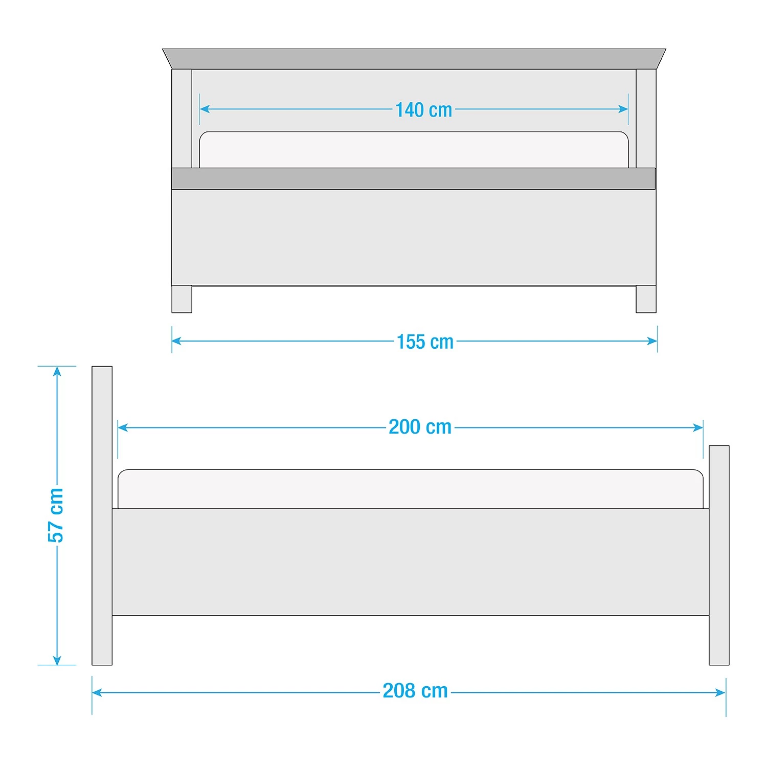 Maison Belfort Lit Bermonville - 140 x 200cm 10 Maison Belfort Lit Bermonville - 140 x 200cm – Image 10