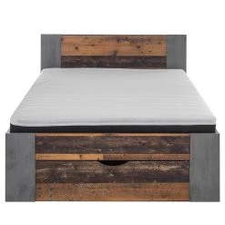 Loftscape Cadre de lit Avrille - Imitation old Style foncé -Lits & literie Soldes 1000249927 210305 15051600087 DETAILS P000000001000249927