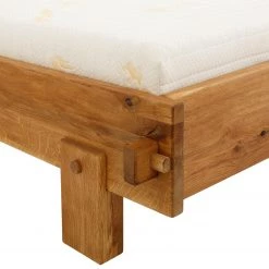 Ars Natura Lit en bois massif Saint Davids - Chêne sauvage - 140 x 200cm -Lits & literie Soldes 1000252491 210428 18382100020 DETAILS P000000001000252491