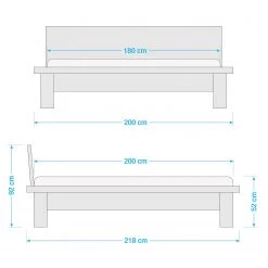 Ars Natura Lit en bois massif Valleroy - 180 x 200cm -Lits & literie Soldes 1000252505 210428 18391400046 SKETCH DETAILS P000000001000252505 sketch