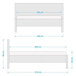 Ars Natura Lit en bois massif Lupiac - Duramen de hêtre - 160 x 200cm 5 Ars Natura Lit en bois massif Lupiac - Duramen de hêtre - 160 x 200cm -Lits & literie Soldes 1000252518 210428 18410100103 SKETCH DETAILS P000000001000252518 sketch