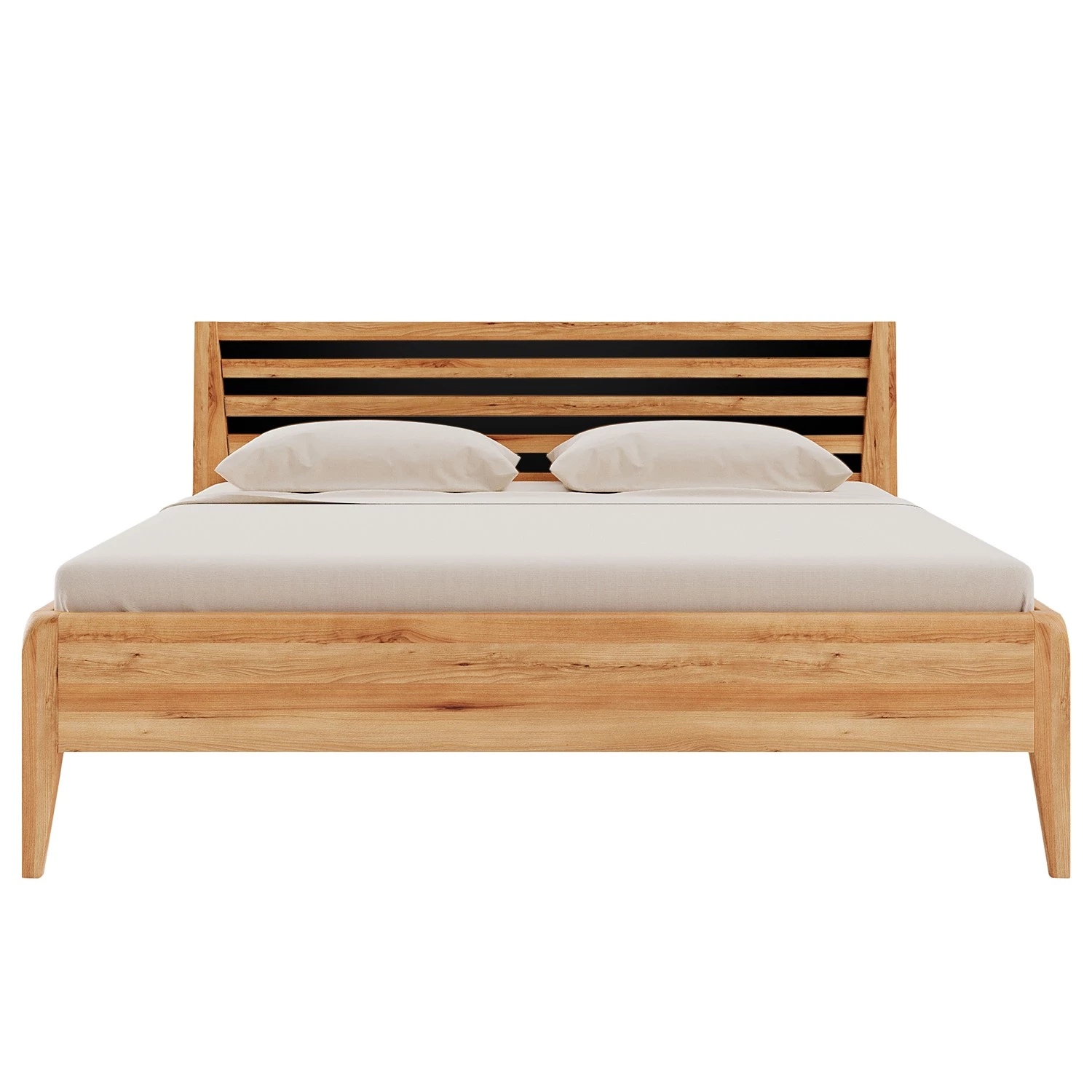 Ars Natura Lit en bois massif Lupiac - Duramen de hêtre - 160 x 200cm 2 Ars Natura Lit en bois massif Lupiac - Duramen de hêtre - 160 x 200cm – Image 2