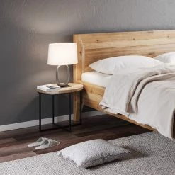 Ars Natura Lit en bois massif Tanville - Chêne sauvage - 160 x 200cm 8 Ars Natura Lit en bois massif Tanville - Chêne sauvage - 160 x 200cm -Lits & literie Soldes 1000252528 210428 18415900134 DETAILS P000000001000252528