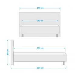 Loftscape Lit Janeda - Bleu - 140 x 200cm 7 Loftscape Lit Janeda - Bleu - 140 x 200cm -Lits & literie Soldes 1000262949 210525 15391500545 SKETCH DETAILS P000000001000262949 sketch