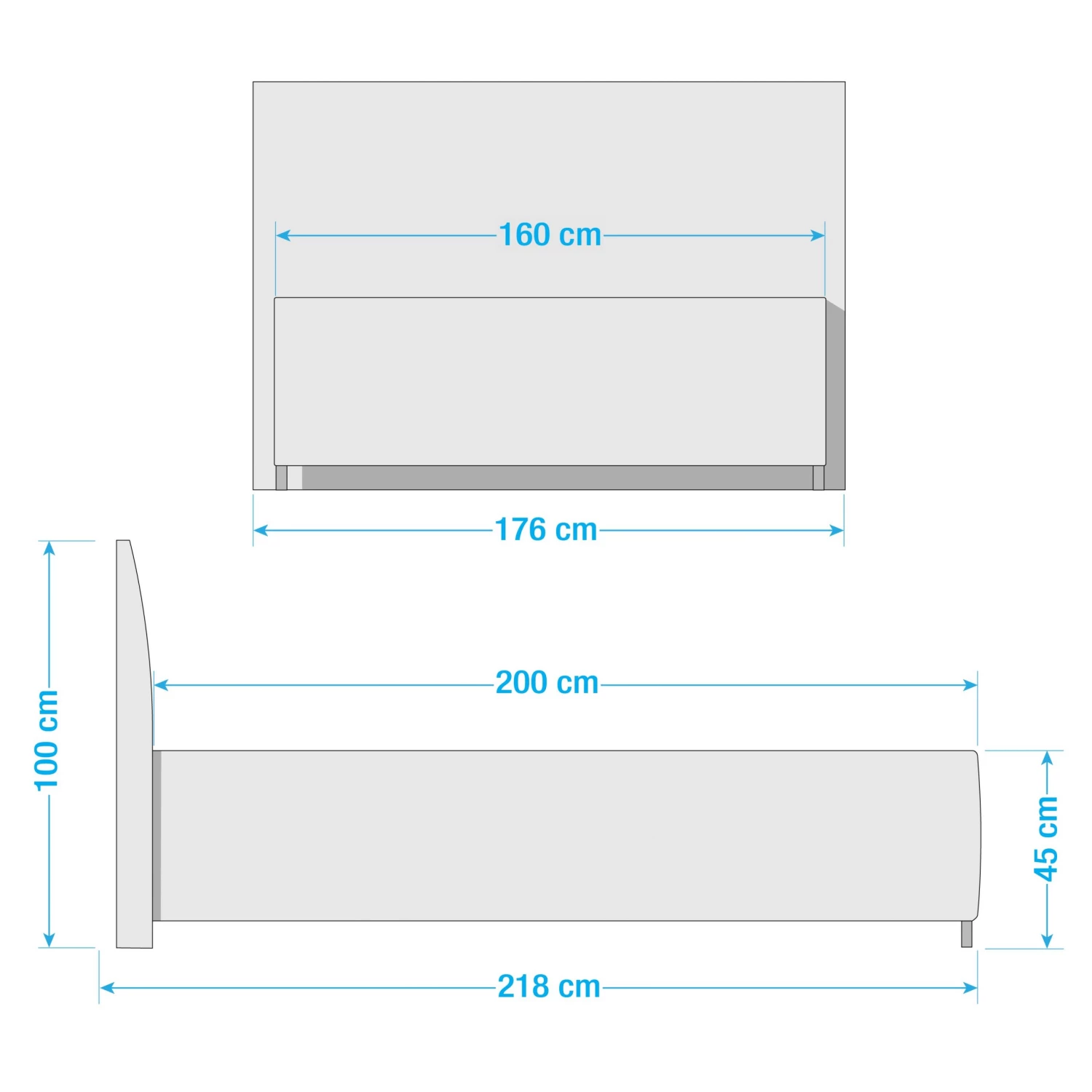 Loftscape Lit capitonné Kas - 160 x 200cm 5 Loftscape Lit capitonné Kas - 160 x 200cm – Image 5