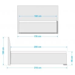 Loftscape Lit capitonné Palu - Marron / Chêne - 160 x 200cm 9 Loftscape Lit capitonné Palu - Marron / Chêne - 160 x 200cm -Lits & literie Soldes 1000268642 210618 12205900151 SKETCH DETAILS P000000001000268642 sketch