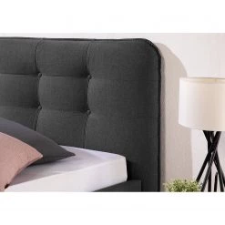 Loftscape Lit capitonné Ava - Anthracite - 140 x 200cm -Lits & literie Soldes 1000272400 210614 14422500053 MOOD DETAILS P000000001000272400 mood
