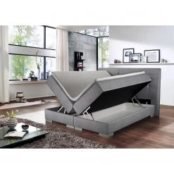 Loftscape Lit boxspring Austin - Argenté - 180 x 200cm - D2 souple -Lits & literie Soldes 1000273149 210625 11311900183 MOOD DETAILS P000000001000273149 mood