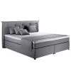 Loftscape Lit boxspring Heiko - Argenté - 160 x 200cm - D2 souple