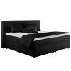 Loftscape Lit boxspring Clark - Noir - 200 x 200cm - D2 souple