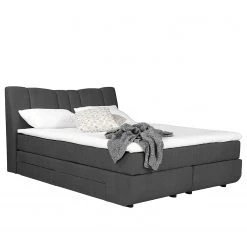 Loftscape Lit boxspring Acworth - Gris foncé - 180 x 200cm - Matelas double D2/D4
