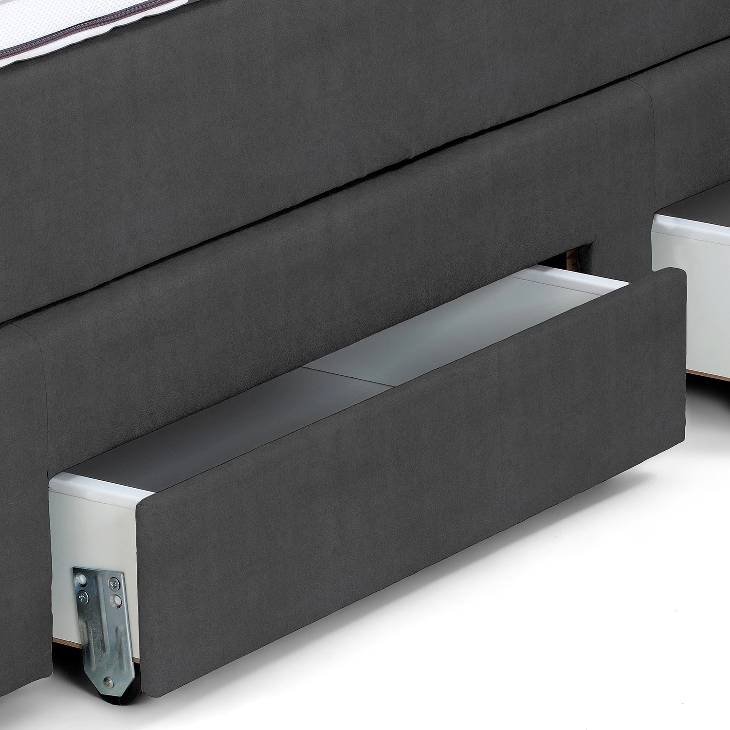 Loftscape Lit boxspring Acworth - Gris foncé - 180 x 200cm - Matelas double D2/D4 5 Loftscape Lit boxspring Acworth - Gris foncé - 180 x 200cm - Matelas double D2/D4 – Image 5