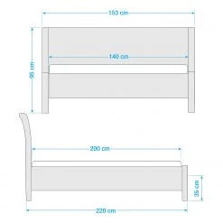 Ars Natura Lit Den Haag - 140 x 200cm -Lits & literie Soldes 1000280663 220218 500 SKETCH DETAILS P000000001000280663 sketch