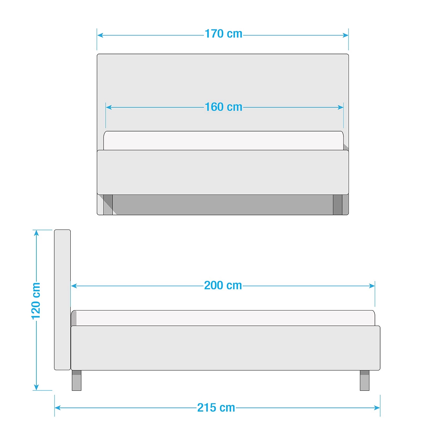 Meise.möbel Lit capitonné San Remo - Beige - 160 x 200cm - Chrome brillant 3 Meise.möbel Lit capitonné San Remo - Beige - 160 x 200cm - Chrome brillant – Image 3
