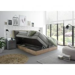 Loftscape Lit boxspring Naumburg - Gris foncé -Lits & literie Soldes 1000281804 210916 10535600003 MOOD DETAILS P000000001000281804 mood