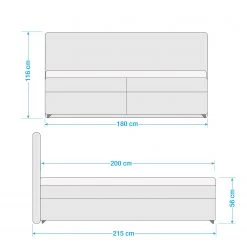 Loftscape Lit capitonné Stamford - 180 x 200cm -Lits & literie Soldes 1000281896 210916 10545900639 SKETCH DETAILS P000000001000281896 sketch