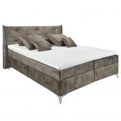 Loftscape Lit capitonné Retford - Gris minéral - 160 x 200cm