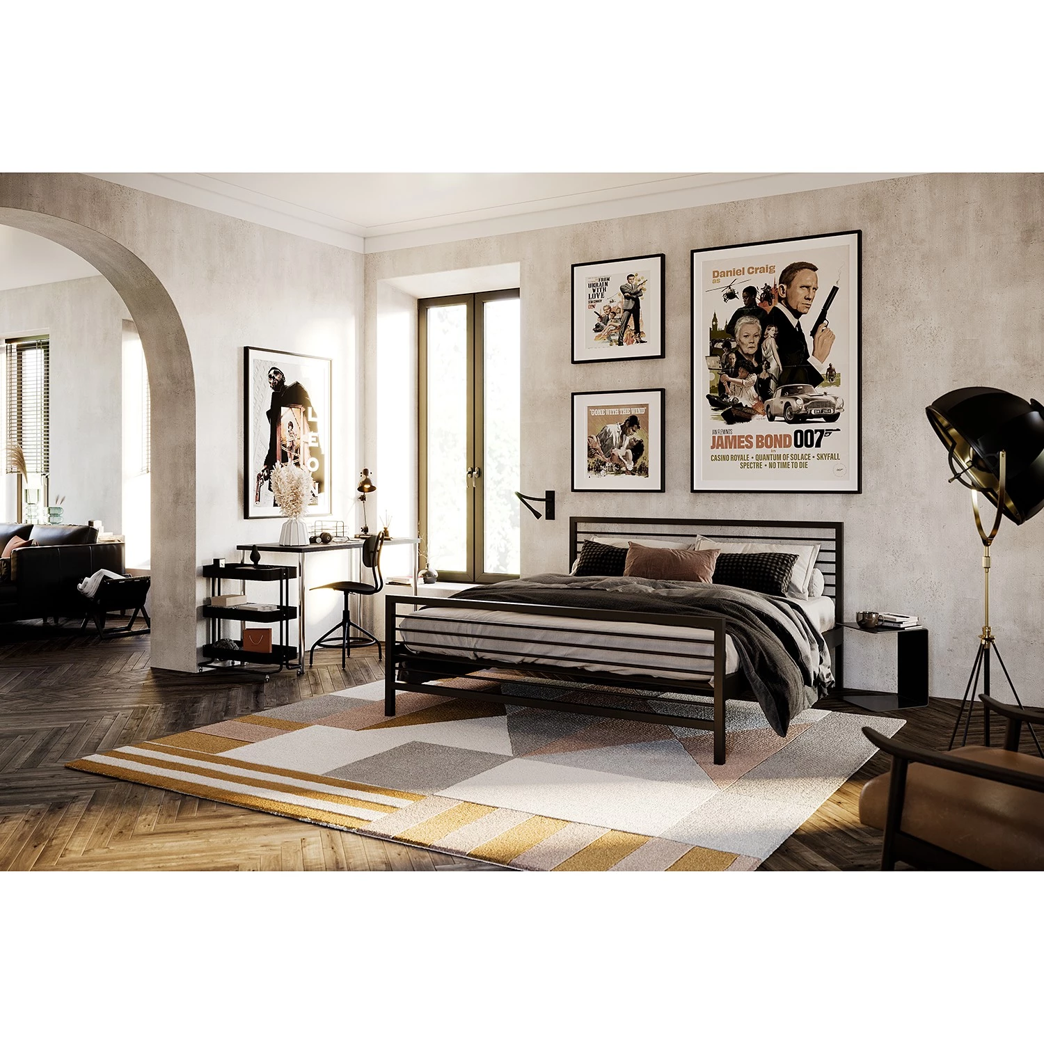 Hoss Lit en métal Brighton - 160 x 200cm 2 Hoss Lit en métal Brighton - 160 x 200cm – Image 2