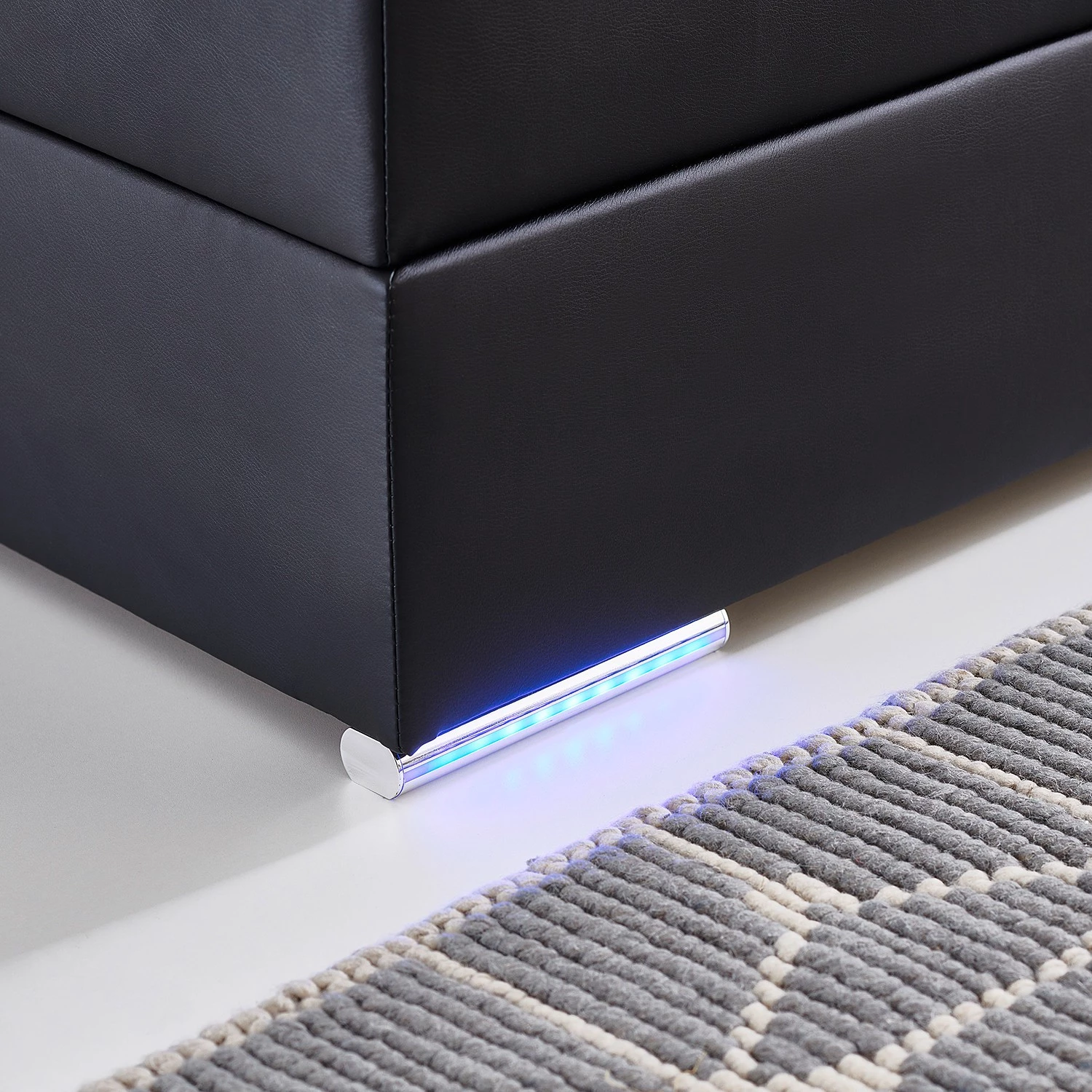 Loftscape Lit boxspring Flashlight I - Noir - 120 x 200cm - Sans espace de rangement 7 Loftscape Lit boxspring Flashlight I - Noir - 120 x 200cm - Sans espace de rangement – Image 7