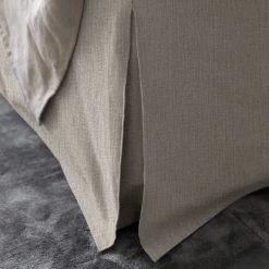 Studio Copenhagen Lit capitonné Nathan - Tissu Meave: Gris - 180 x 200cm -Lits & literie Soldes 1000293790 210930 15211900359 DETAILS P000000001000293790